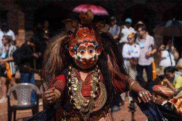Ancient Thecho Navadurga Dance Performed at Patan Durbar Square