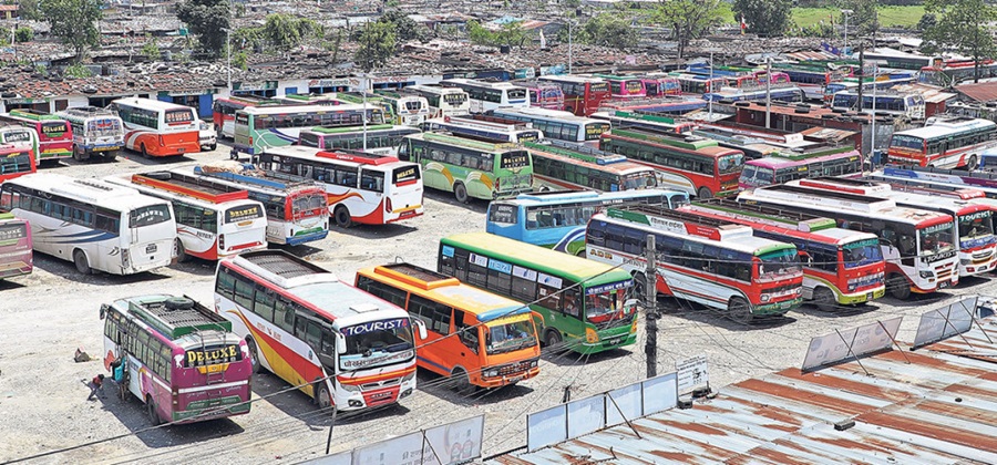 Long-Distance Bus Services Temporarily Suspended in Morang to Manage Dashain Rush