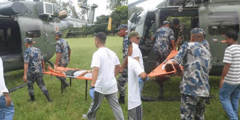 Six Seriously Injured in Mahottari Bus Accident Airlifted to Kathmandu